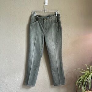 Lauren‎ Ralph Lauren Jean size 12 P straight leg greenish gray jeans